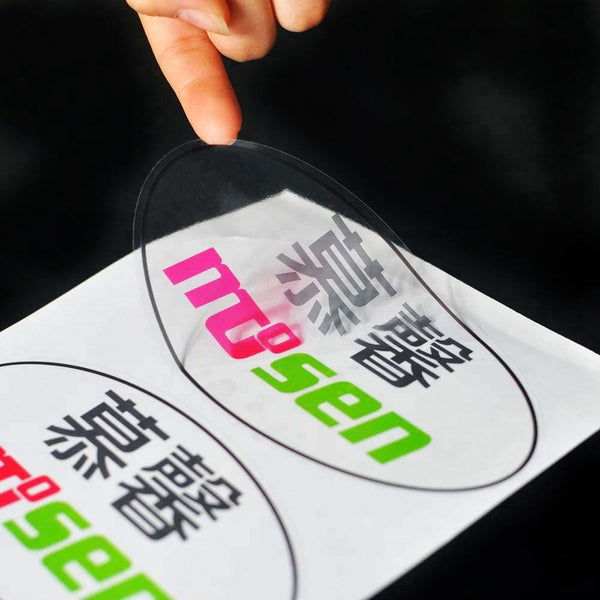 custom transparent and clear sticker japan