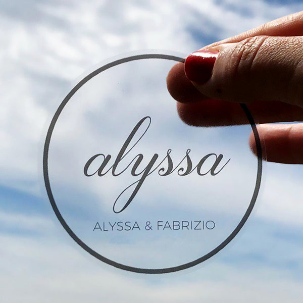 custom clear and transparent window sticker for small business